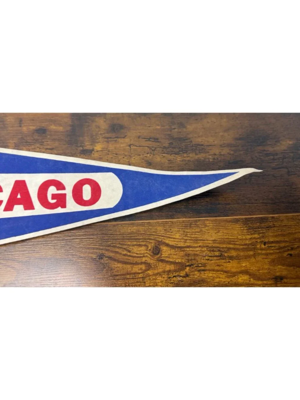 Chicago Cubs MLB Vintage Felt Pennant Logo Sports Memorabilia 30 inches